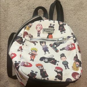 Naruto Character Kids Backpack - White and Black